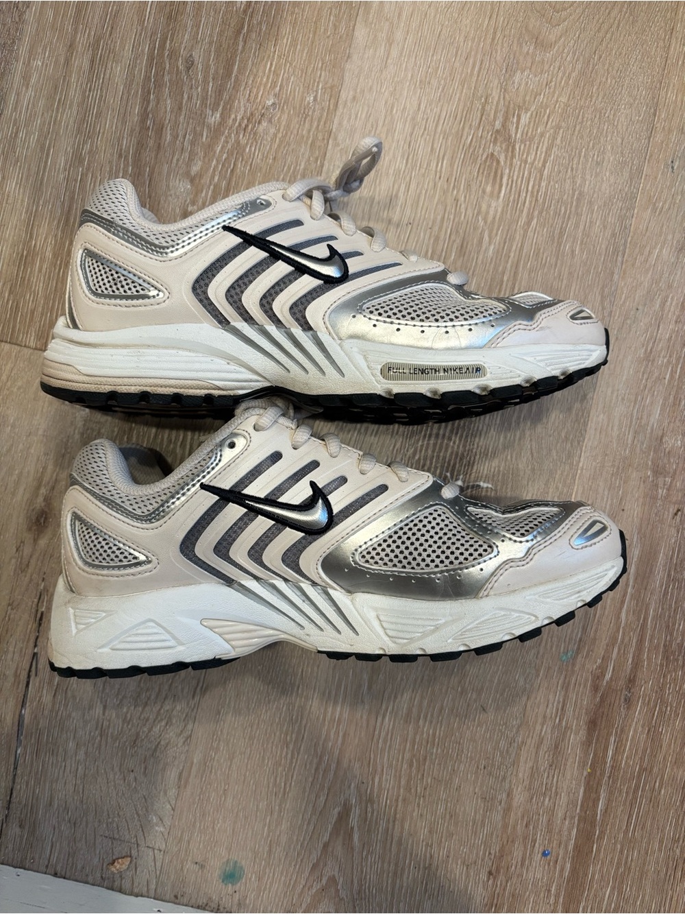 Women’s Silver/Beige Running Shoes - Picture 2 of 10